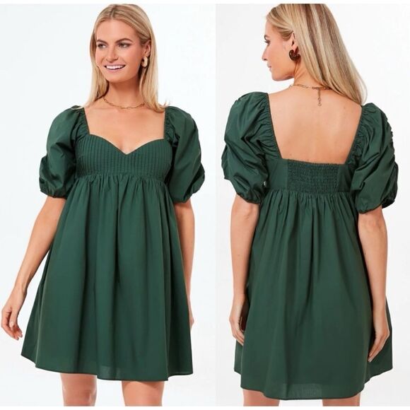 Tuckernuck HYACINTH HOUSE
Emerald Puff Sleeve Sasha Mini Dress Size M - Picture 2 of 5